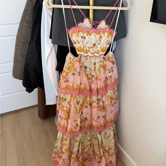 Zimmermann Laurel Frill Midi dress - Picture 3 of 6